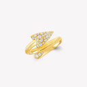 Belle Vante Follow Me Pavé Diamond Accent Ring Yellow Gold