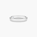 Belle Vante Wide Court Band in Platinum