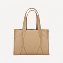 Diamond Tote Bag Belle Vante Ethical Camel Grained Calfskin