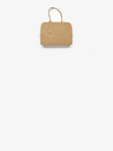 Belle Vante Maxi Bowling Bag Suede Calfskin & Gold-Tone Metal