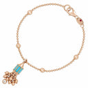 Belle Vante Art Deco Bracelet with Turquoise and Diamonds