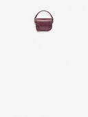 Belle Vante Mini Flap Bag with Top Handle Shiny Calfskin & Gold-Tone Metal