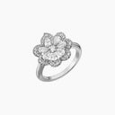 Precious Lace Mini-Frou-Frou Ring Ethical White Gold Diamonds