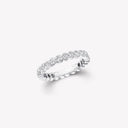 Belle Vante Bezel Set Round Diamond Wedding Band White Gold 0.05 Carat