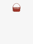 Belle Vante Flap Bag with Top Handle Crocodile Embossed Calfskin & Gold-Tone Metal