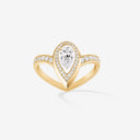 Fiery Pavé Diamond Ring Medium Model Yellow Gold 0.63ct