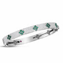 Belle Vante Love in Verona Bangle with Diamonds and Emeralds