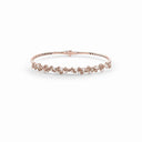 Belle Vante Pink Gold and White Diamonds and Brown Diamonds Bracelet