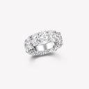 Belle Vante Claw Set Oval Diamond Eternity Ring Platinum