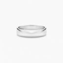 Belle Vante Wide Court Band in Platinum