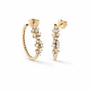 Belle Vante Yellow Gold and Diamond Earrings 0.70 Carats