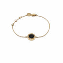 Belle Vante Pink Gold Bracelet with Onyx and Diamonds