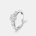 Belle Vante Sonate Solitaire Ring in Platinum with Diamond