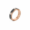Belle Vante Love in Verona Ring in 18kt Rose Gold with Black and White Diamonds