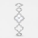 Belle Vante Alhambra Watch in 18K White Gold with Diamonds and Mother-of-Pearl