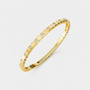 Ice Cube Bangle Belle Vante Ethical Yellow Gold Half-Set Diamonds