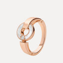 Belle Vante Ethical Rose Gold Mother-of-Pearl Diamond Ring