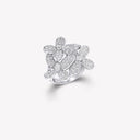 Belle Vante Triple Pavé Butterfly Diamond Small Ring | White Gold