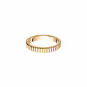 Belle Vante Grosgrain yellow gold wedding band