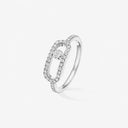 Move Uno Pavé Diamond Ring Large Model White Gold 0.31ct