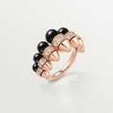 Belle Vante Clash Ring Onyx Extra-Large Model Diamonds