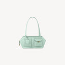 Ice Cube Shoulder Bag Belle Vante Ethical Light Green Calfskin
