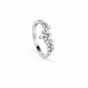 Belle Vante White Gold and Diamond Curved Half-Eternity Ring