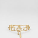 Belle Vante Bouton de Camélia Supple Bracelet 18K Yellow Gold Diamonds