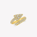 Belle Vante Follow Me Pavé Diamond Ring Yellow Gold