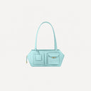 Ice Cube Shoulder Bag Belle Vante Ethical Light Blue Calfskin