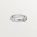 Belle Vante Maillon Panthère Wedding Ring Two Rows Semi-Paved