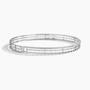 Belle Vante Avenues Open Hinged Collar Necklace White Gold Diamond