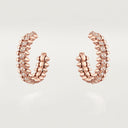 Belle Vante Clash Hoop Earrings Paved Small Model