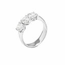 Belle Vante Tulip Bridal Ring in 18kt White Gold with Cento Diamonds