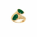 Belle Vante Serpent Bohème Two-stone ring, S motifs