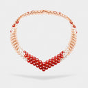 Belle Vante Bouton d'or Necklace in 18K Rose Gold with Diamonds