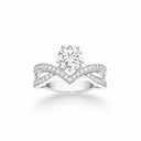 Belle Vante Joséphine Amour d'Aigrette Solitaire Ring Platinum Diamond 1ct
