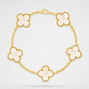 Belle Vante Vintage Alhambra 5-Motif Bracelet with Mother-of-Pearl