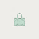 Diamond Micro Tote Bag Belle Vante Ethical Light Green Calfskin