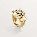 Belle Vante Panthère Ring Yellow Gold Tsavorite Garnet Onyx