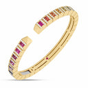 Belle Vante Sauvage Privé Bangle with Diamonds and Sapphires