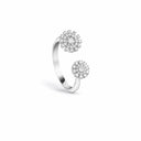 Belle Vante White Gold and Diamond Open Ring
