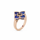 Belle Vante Venetian Princess Ring in 18k Rose Gold with Lapis
