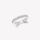 Belle Vante Thread Set Diamond Wedding Band White Gold 1.15 Carats