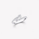 Belle Vante Duet Wraparound Diamond Ring in White Gold