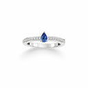 Belle Vante Triomphe de Ring Platinum Sapphire Diamonds 2.1mm