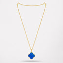 Belle Vante Magic Alhambra 1 Motif Long Necklace in 18K Yellow Gold