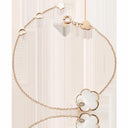 Belle Vante Petit Joli Bracelet in 18k Rose Gold with White Agate, White and Champagne Diamonds