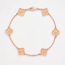 Belle Vante Sweet Alhambra 6 Motifs Bracelet in 18K Rose Gold