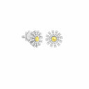 Belle Vante White Gold and Diamond Earrings with Yellow Sapphire 0.66 Carats